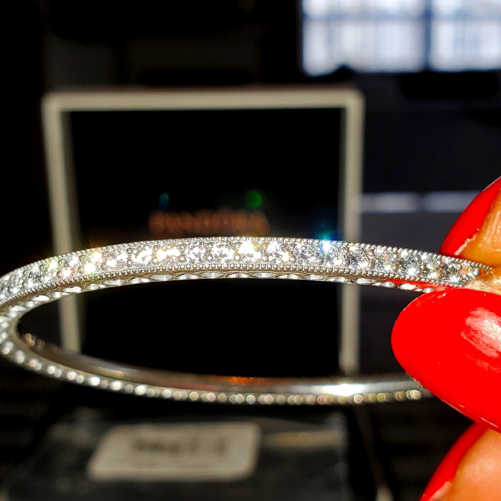 Pandora Twinkling Forever CZ Bangle